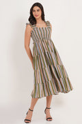 Alice - Colorful Stripe and Medallion