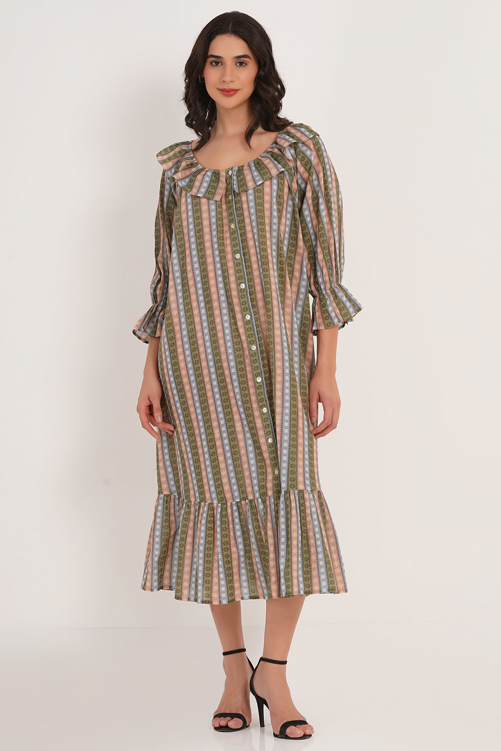 Nellie - Colorful Stripe and Medallion