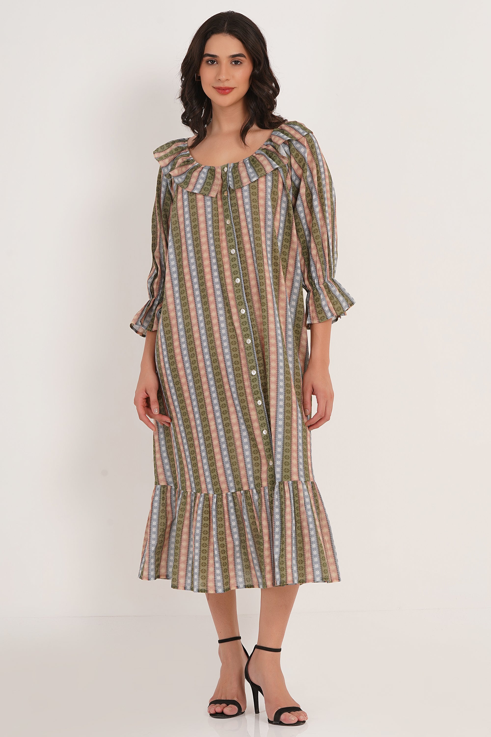 Nellie - Colorful Stripe and Medallion