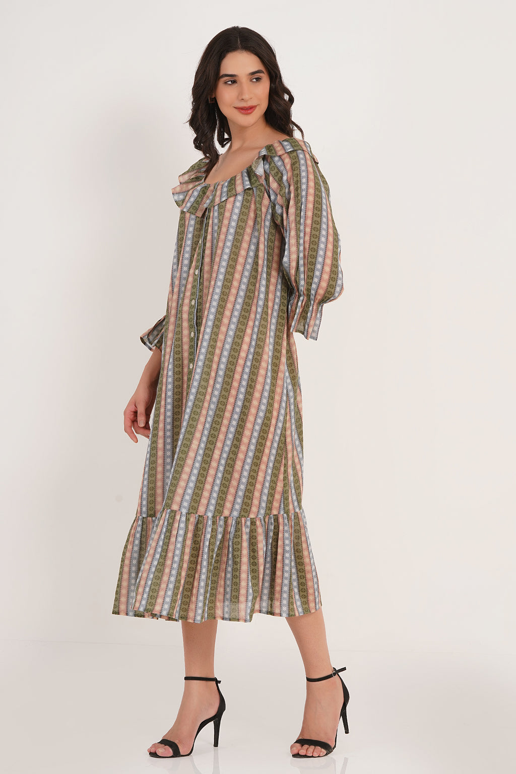 Nellie - Colorful Stripe and Medallion