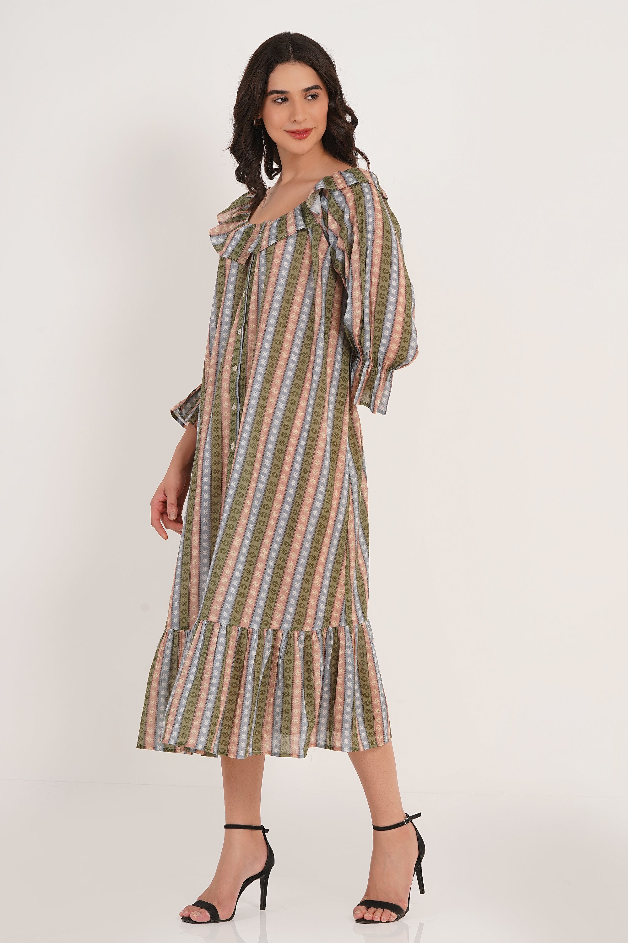 Nellie - Colorful Stripe and Medallion